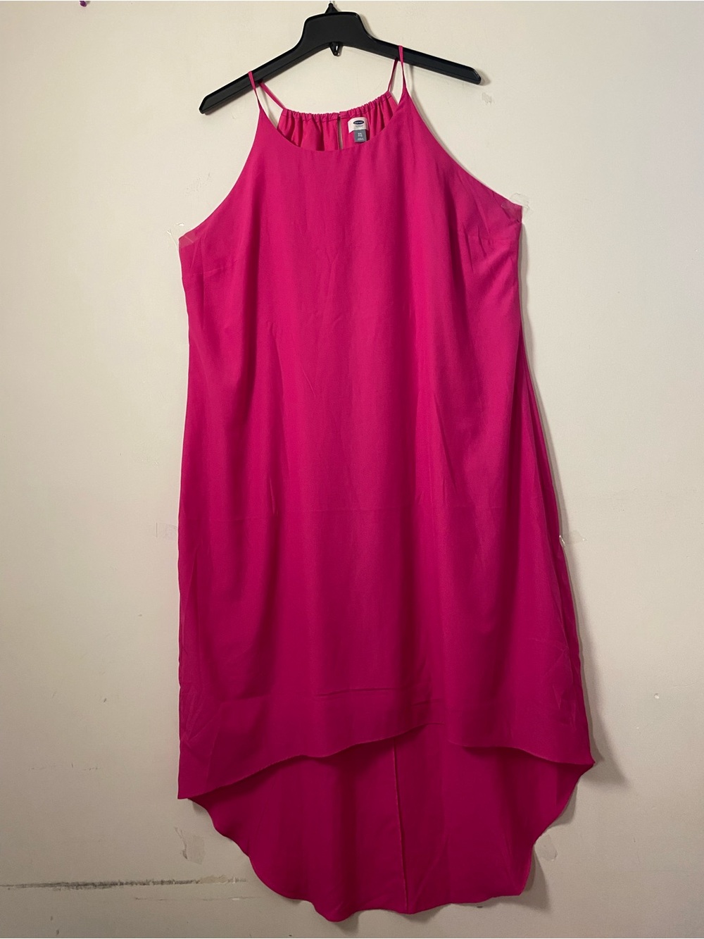 Old Navy Fuchsia High-Low Slip Dress